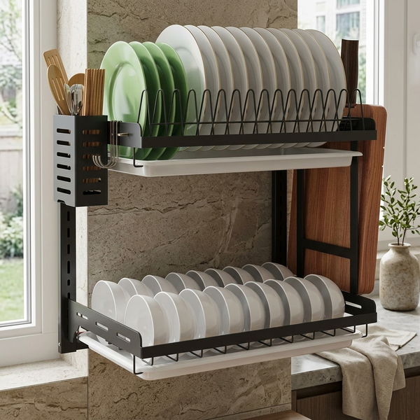 2 Storey Kitchen Storage Rack
