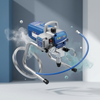 High-Pressure Electric Airless Paint Sprayer Kit with integrated pressure gauge and flexible suction hose.