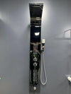Sleek Silver Stainless Steel Shower Column Panel with multiple water output modes for a spa experience