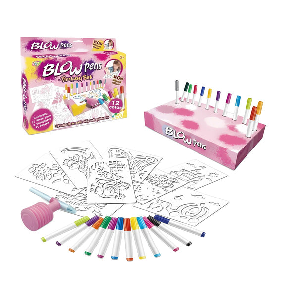 Kids Creative Blow Pen Airbrush Kit
