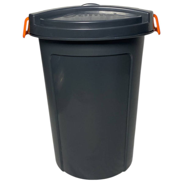 23L Heavy Duty Plastic Bin with Lid ideal for organizing garage, kitchen, or workshop supplies.