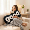 Lettered Corduroy Plush Throw Pillow