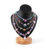 Multilayer Beaded Charm Necklace
