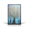 Golden Abstract Tree Canvas Wall Art