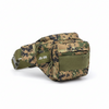 Camouflage Multi-Pocket Side Bag with adjustable strap and multiple compartments for organizing essentials.