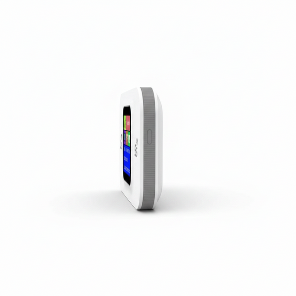 Wireless Portable Wi-Fi Router in a compact design for travel and convenient internet connectivity.