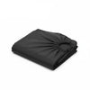 Water-Resistant Haircut Apron & Barber Cutting Cape folded in black, showcasing its durable and protective material.