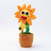 Dancing Musical Sunflower Plush Toy with Saxophone