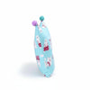 Crown Shaped Decorative Pillow featuring fun polar bear design and colorful pom poms on top.