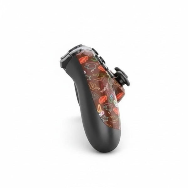 Wireless Gaming Controller with Dual Vibration featuring a colorful design and ergonomic grip for enhanced gaming experience.