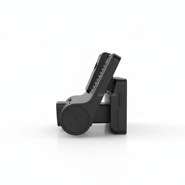 3-in-1 WDR Full HD 1080P Car DVR Dash Camera side view showcasing its compact design and integrated lens system.
