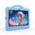 7-Inch Childrens Educational Android Tablet with a blue protective case and colorful astronaut character on screen.