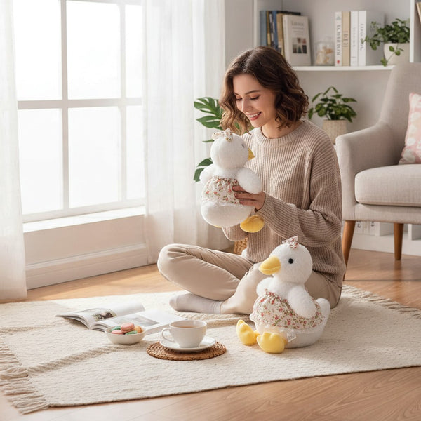 Floral Skirt Duck Toy