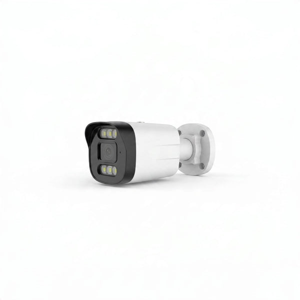 3MP 4-Channel NVR PoE Security Camera Kit with warm light for enhanced surveillance.