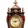 Vintage Style Plastic Table Clock featuring intricate design and classic tabletop format.