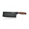 Japanese-Style Kitchen Cleaver Knife with a non-stick blade and ergonomic wood-grain handle.