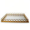 Gold Mirror Tray Medium Size