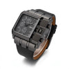 Dual-Movement Square Oversized Sports Watch