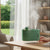 Bear Design Mini USB Humidifier with mist and bear figurine on a tabletop in a bright indoor setting.