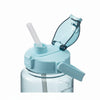 Close-up of the lid and straw of the 2-Litre Motivational Water Bottle with Built-In Straw.