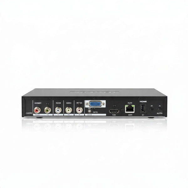 8-Channel 5-in-1 CCTV Digital Video Recorder back panel showing input and output ports.