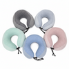 Five colorful Velvet Neck Pillows in various shades, ideal for travel and relaxation comfort.
