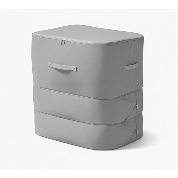 Multi-Layer Fabric Compression Storage Bag for organizing clothing and household items.