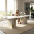 Luxury Marble Dining Table with Gold Inlay