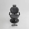 Black Salon Styling Chair with Footrest