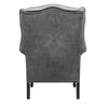 Serena Grey Fabric Wingback Chair