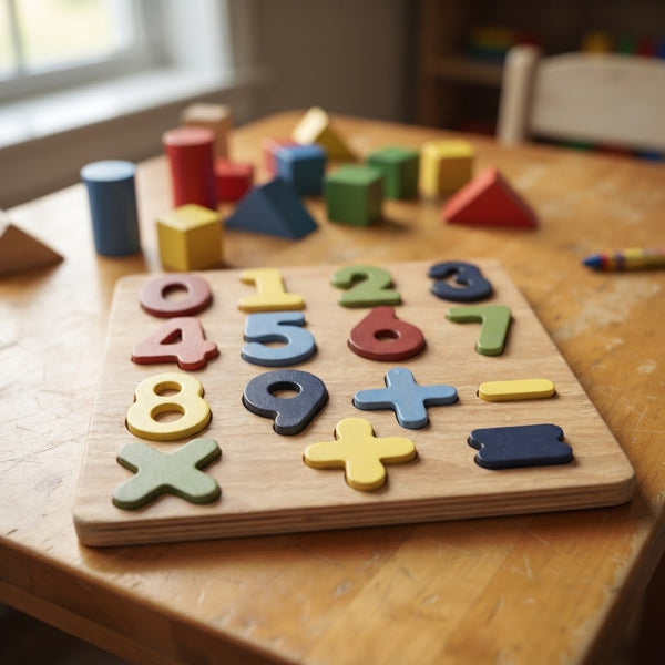 Toddler Number Wooden Puzzle Board