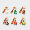Hoppers PVC and Silicone 3D Animal Keychain featuring colorful animal designs and keyring attachments.