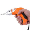 Hand holding the 45pcs Cordless Rechargeable Screwdriver showcasing its ergonomic design.