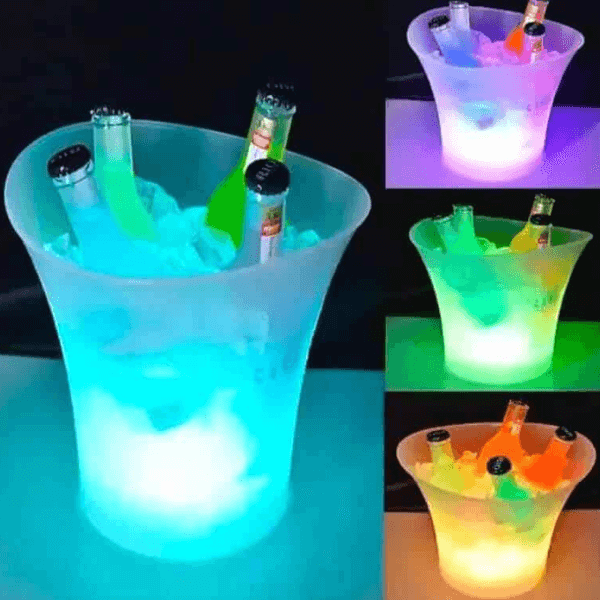 Perfect Dealz 7L Ice Bucket Wireless Bluetooth Multicolor LED Rechargeable Party Speaker