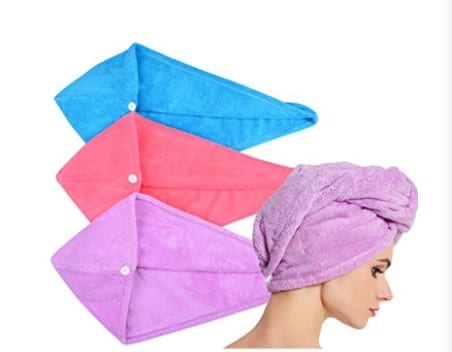 Soft Shower Towels for Hair Turban Wrap image 0