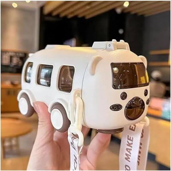 500ml Cute Bus Water Bottle for Kids image 4