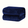 Navy Blue Fleece Blanket 150x200cm image 3