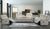 Modern Power Recliner Sofa in a modern living room setting with large windows and elegant decor.