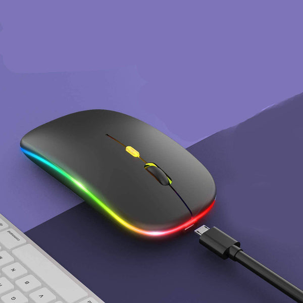 Perfect Dealz Slim Rechargeable RGB LED Wireless Optical Mouse