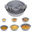 6 Piece Reusable Silicone Air Fryer Liner image 1