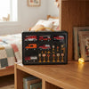 Die-Cast Model Alloy Cars Emergency Rescue Vehicle Gift Set including various vehicles and traffic signs in a display case.