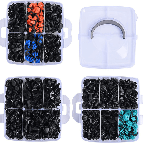 680+45 Piece Plastic Retainer and Push Pin Car Fastener Clips Mixed Kit image 0