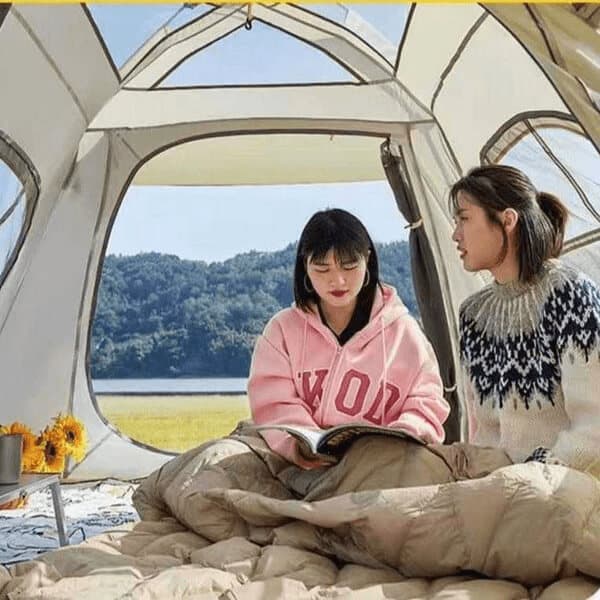 2 in 1 Family Camping Tent with Canopy image 2