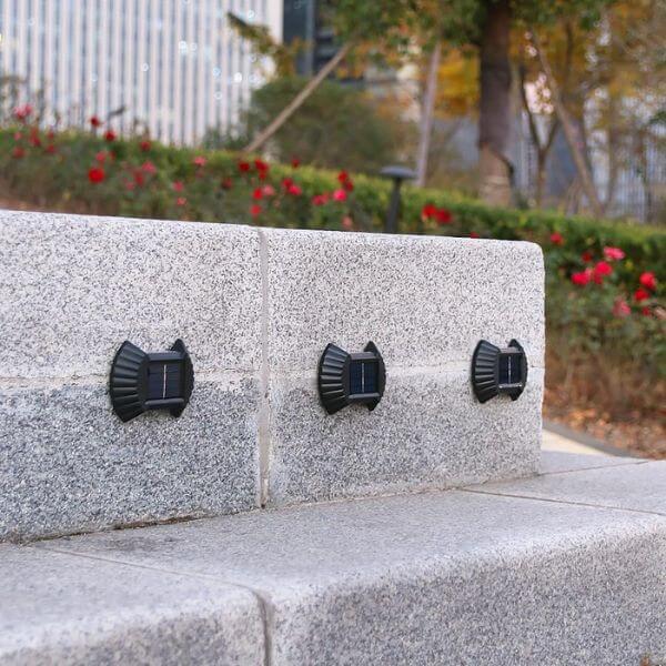 Perfect Dealz 4 PCS Waterproof Solar Energy Wall Lamp