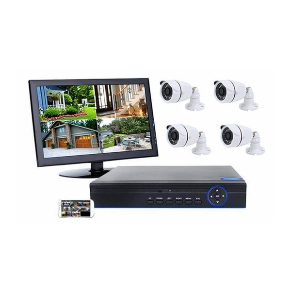 AHD4 Channel CCTV Security System with Internet image 0