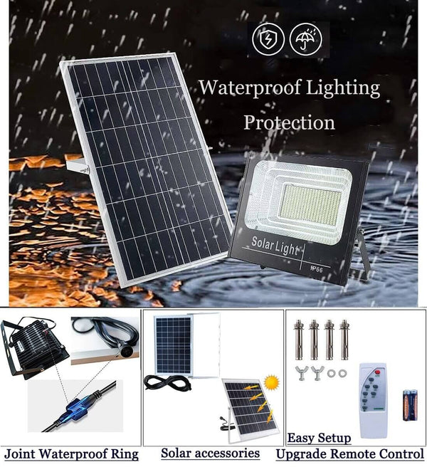 LED Flood Light Solar System 100W image 1