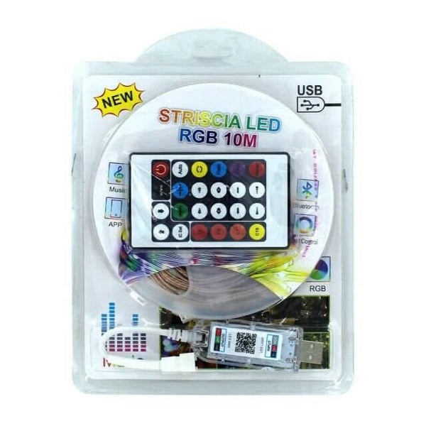 Perfect Dealz 10m RGB USB LED Strip Light with Remote Control