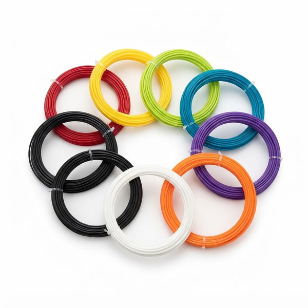 Colorful 3D Pen Filament Refill spools in vibrant hues for creative 3D printing projects.