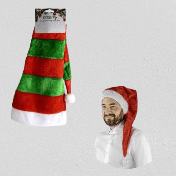 Festive Extra-Long Santa Hat for Christmas Fun image 0