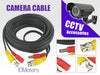 10m Power And Video CCTV Camera Cable with connectors and CCTV accessories for enhanced surveillance systems.